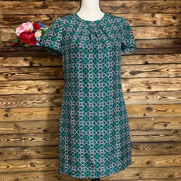 J. Crew Swoop Dress in Latticework Medallion - Picture 2 of 5